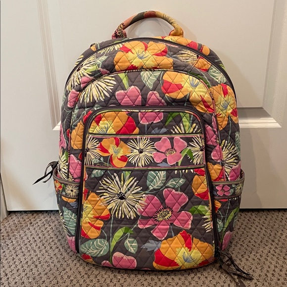 Vera Bradley Handbags - VERA BRADLEY Jazzy Blooms Large Floral Print Travel Backpack | GUC